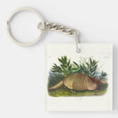 Neunbanded, Armadillo mit langer Nase von Audubon Schlüsselanhänger (Vorderseite)