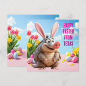 Neunbinger Gürtelrose mit Kaninchenohren Feiertagskarte (Vorne/Hinten)