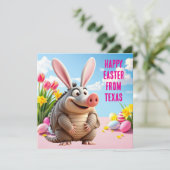 Neunbinger Gürtelrose mit Kaninchenohren Feiertagskarte (Stehend Vorderseite)