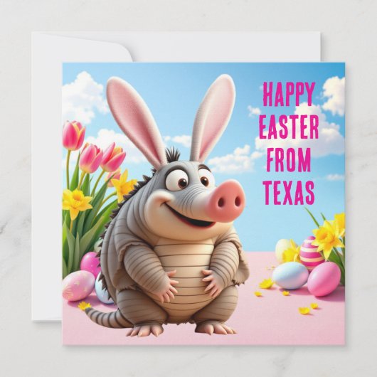 Neunbinger Gürtelrose mit Kaninchenohren Feiertagskarte (Vorderseite)