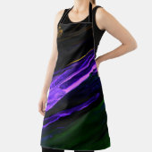 Neunblau, grün und lila abstrakte Hand Schürze (InSitu)