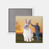NEUND großes Kaninchen Magnet (Vorderseite/Rückseite)