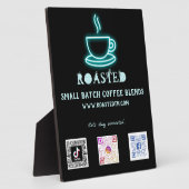 Neuner Kaffee Cup Social Media QR Codes Fotoplatte (Seite)