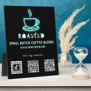 Neuner Kaffee Cup Social Media QR Codes Fotoplatte