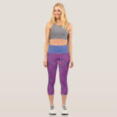 Neuner Kaleidoskop Art zwölf Capri Leggings (Vorderseite)