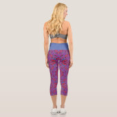 Neuner Kaleidoskop Kunst dreizehn Capri Leggings (Rückseite)