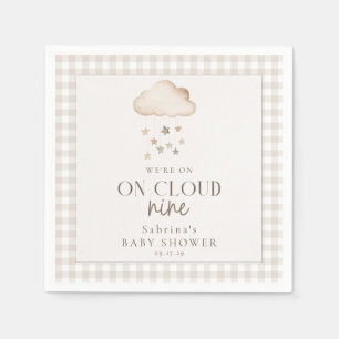 Neuner neutrale Babydusche Napkins in Cloud Serviette