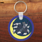 Neuner Schwänzchenfox (Kitsune) Schlüsselanhänger (Vorderseite)
