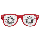 Neuner Spitzensymbol von Black Bahai Partybrille (Vorderseite)