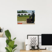 Neunholige Brücke, Ungarisches Poster (Heimbüro)