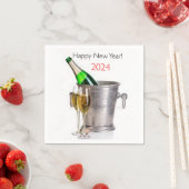 Neunjährige Cocktail Napkins 2024 Serviette (Beispiel)