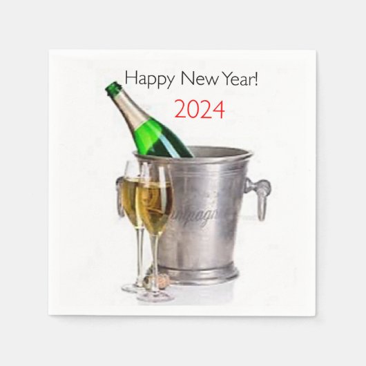 Neunjährige Cocktail Napkins 2024 Serviette (Vorderseite)