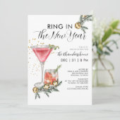 Neunjährige Cocktail-Party Einladung (Stehend Vorderseite)