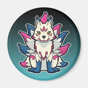 Neunschwänziger Fuchs- Kyuubi Kitsune Magnet