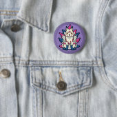 Neunschwänziger Fuchs- Yokai Kitsune Button (Beispiel)