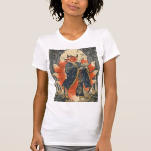 Neunschwänziger Kitsune-Fuchs   Japanische Mytholo T-Shirt