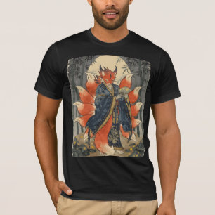 Neunschwänziger Kitsune-Fuchs   Japanische Mytholo T-Shirt