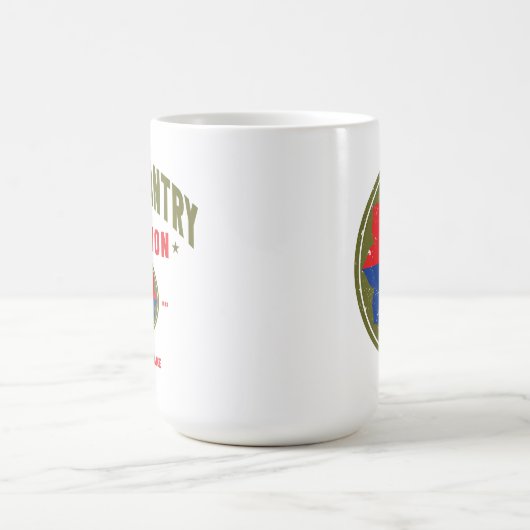 Neunte Abteilung Infanterie "Old Reliables" Custom Kaffeetasse (Mittel)