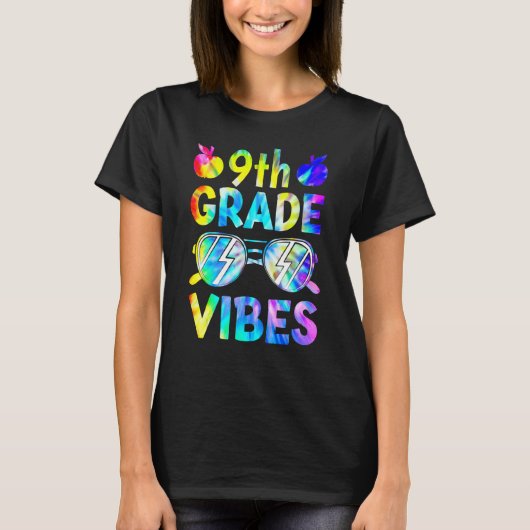 Neunte Klasse Vibes Back to School Teacher Kind T T-Shirt (Vorderseite)