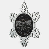 NEUNTER TAG DER CHRISTMAS / Schneeflocken Zinn-Ornament (Rechts)