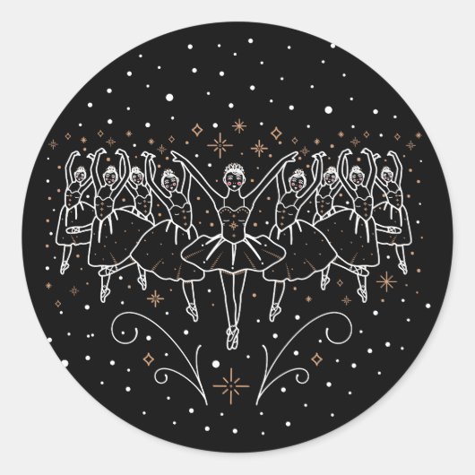 NEUNTER TAG DER CHRISTMAS / Weihnachtsaufkleber Runder Aufkleber (Vorderseite)