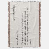 Neunter Verfassungszusatz Decke (Vorderseite Vertikal)