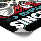 Neunundneunzig Jahre BDay Son Boy Fun Gamer 9. 9. Poster (Ecke)