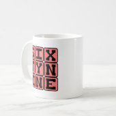Neunundsechzig, Internet-Meme Kaffeetasse (Vorderseite Links)