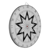 Neunzeitiger Stern (Symbol des Glaubens von Bahai) Dartscheibe (Vorderseite Links)