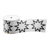 Neunzeitiger Stern (Symbol des Glaubens von Bahai) Satinband (Spule)