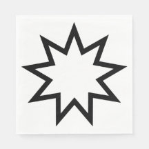 Neunzeitiger Stern (Symbol des Glaubens von Bahai)