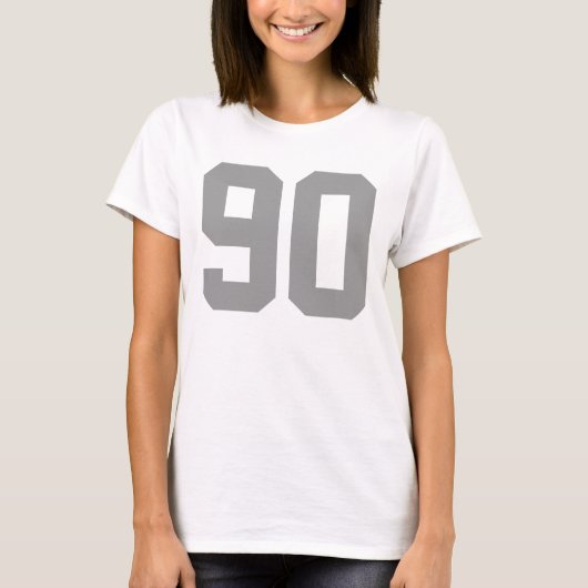 Neunzig einfache Zahl T-Shirt (Vorderseite)