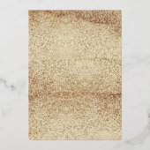 Neunzig & fabelhaft Elegant Gold Dress 90. Geburts Folieneinladung (Rückseite)