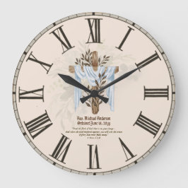 Neuordinierter PriesterPastor Deacon Minister Große Wanduhr