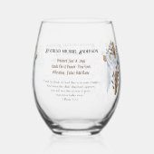 Neuordinierter PriesterPastor Deacon Minister Weinglas Ohne Stiel (Rückseite)