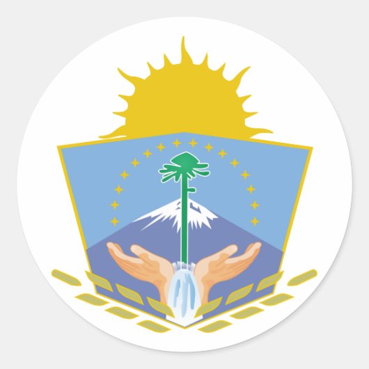 Neuquen, Argentinien Runder Aufkleber (Vorderseite)