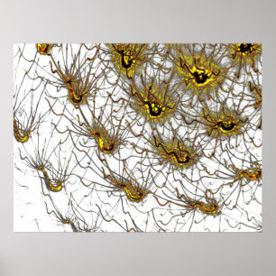 Neural Energy Art Poster Hochwertiges 