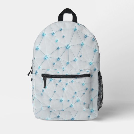  Neural Lattice Light Backpack Bedruckter Rucksack (Vorderseite)