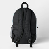  Neural Lattice Light Backpack Bedruckter Rucksack (Rückseite)