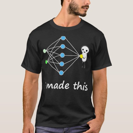 Neural Network Machine Learning Funny Meme Premium T-Shirt (Vorderseite)
