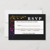 Neuralblüten auf dem UAWG Menu "Black Background" Einladung (Vorderseite)