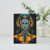 Neurale Überschreibung Postkarte (Stehend Vorderseite)