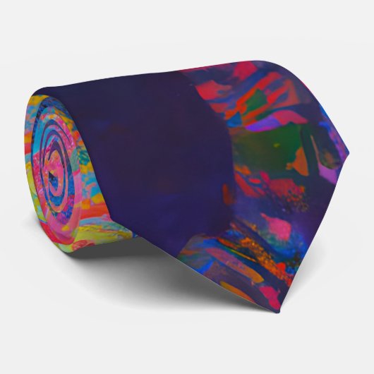 "Neuraler Feuersturm" Krawatte (Gerollt)