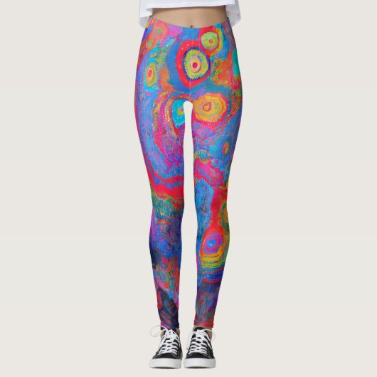 "Neuraler Feuersturm" Leggings (Vorderseite)