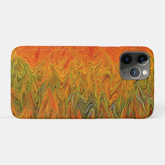 "Neuraler Firestorm" Abstrakt Gelborange Case-Mate iPhone Hülle (Rückseite (Horizontal))