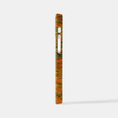 "Neuraler Firestorm" Abstrakt Gelborange iPhone Hülle (Linke Seite)