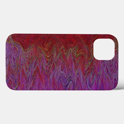 "Neuraler Firestorm" Abstrakt" Lila rot Case-Mate iPhone Hülle (Rückseite (Horizontal))