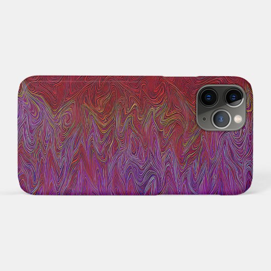 "Neuraler Firestorm" Abstrakt" Lila rot Case-Mate iPhone Hülle (Rückseite (Horizontal))