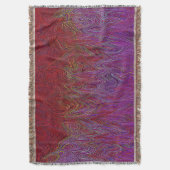 "Neuraler Firestorm" Abstrakt" Lila rot Decke (Vorderseite Vertikal)