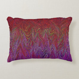 "Neuraler Firestorm" Abstrakt" Lila rot Dekokissen